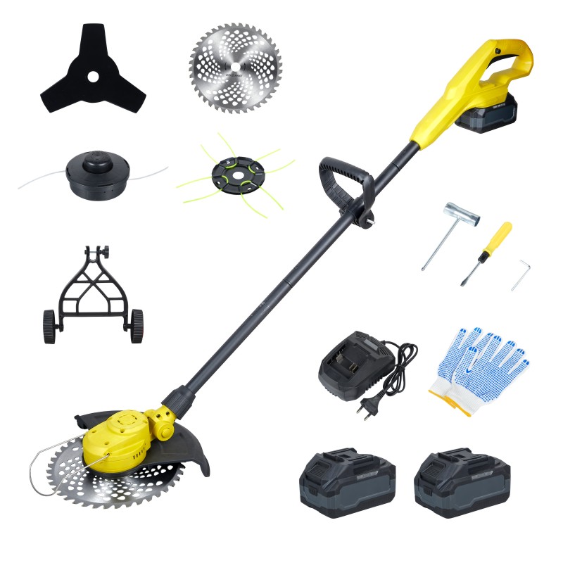 Gardening Tools Edger - 21V Lithium Ion Cordless Grass Trimmer