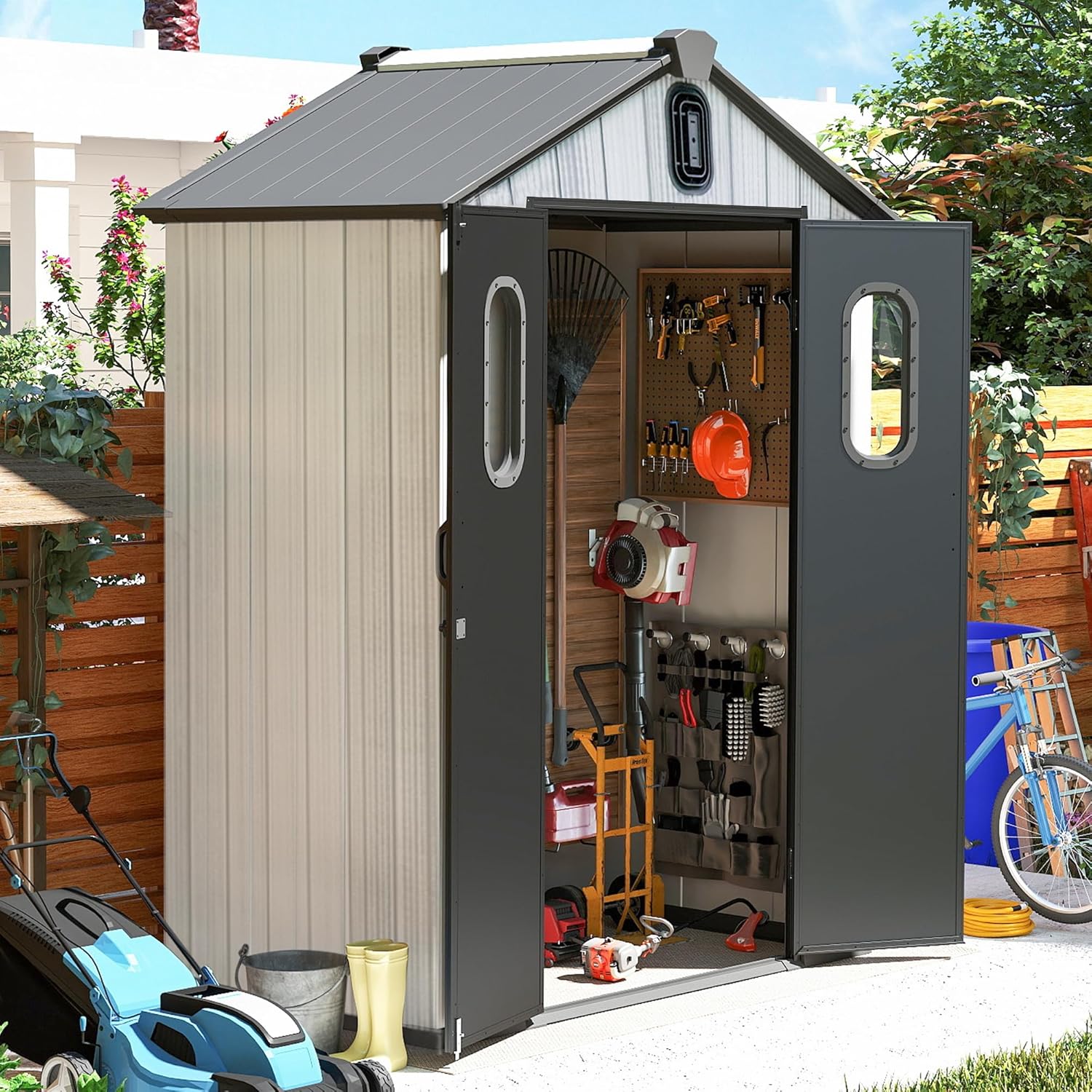 5x3 FT Resin Storage Shed All  - Gardening Tools Storage avaliação e preço