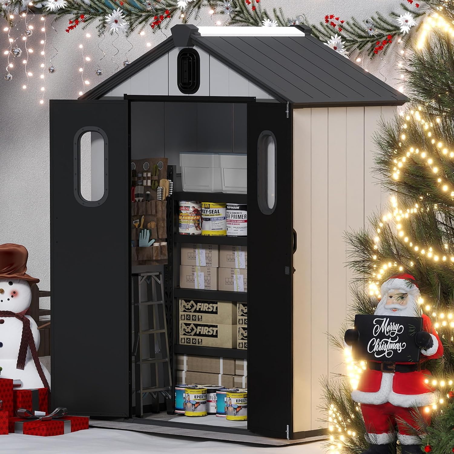 5x3 FT Resin Storage Shed All  - Gardening Tools Storage avaliação e preço