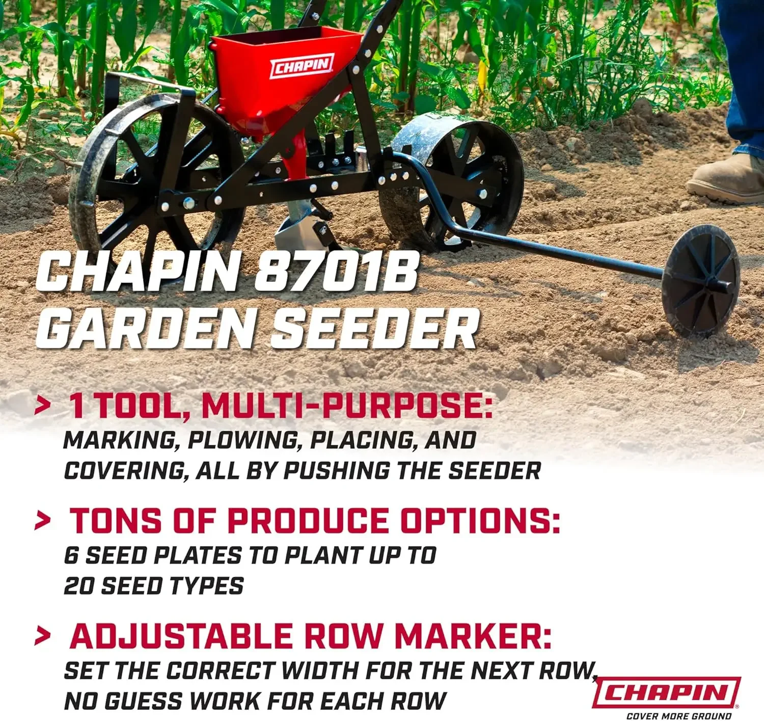 Chapin 8701B Garden Push Seede - Garden Row Marker avaliação e preço