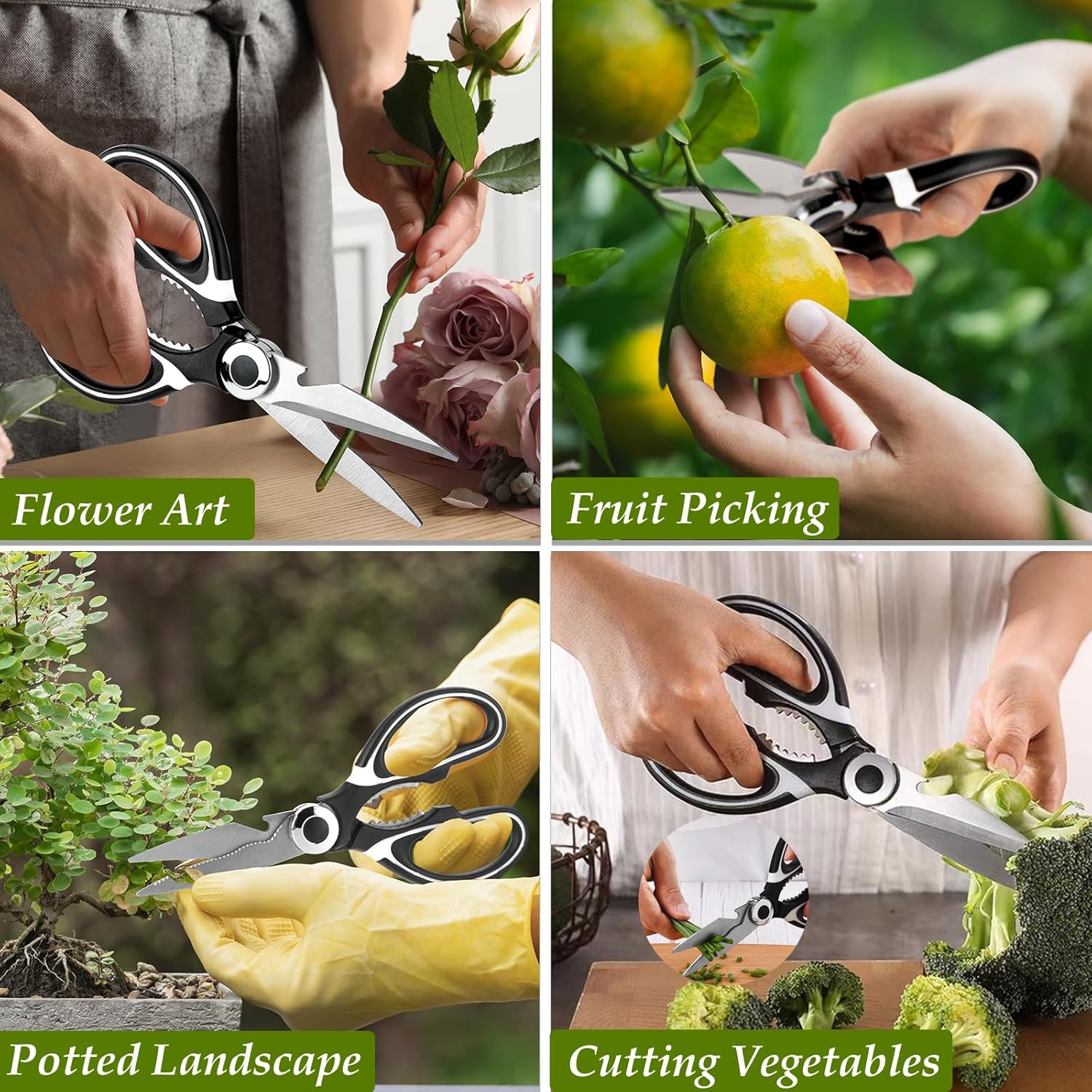 2 Pcs Garden Shears, Multifunc - Pruning Shears avaliação e preço