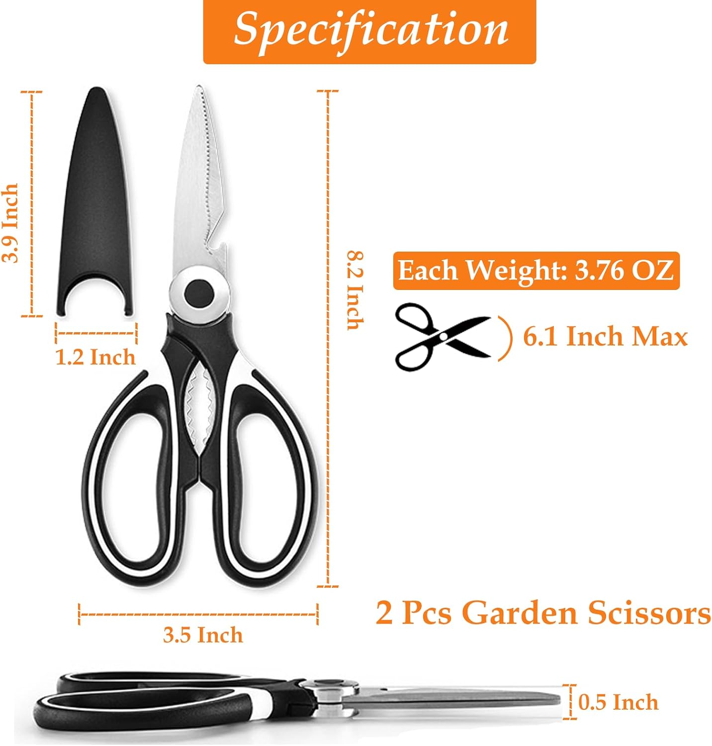 2 Pcs Garden Shears, Multifunc - Pruning Shears avaliação e preço