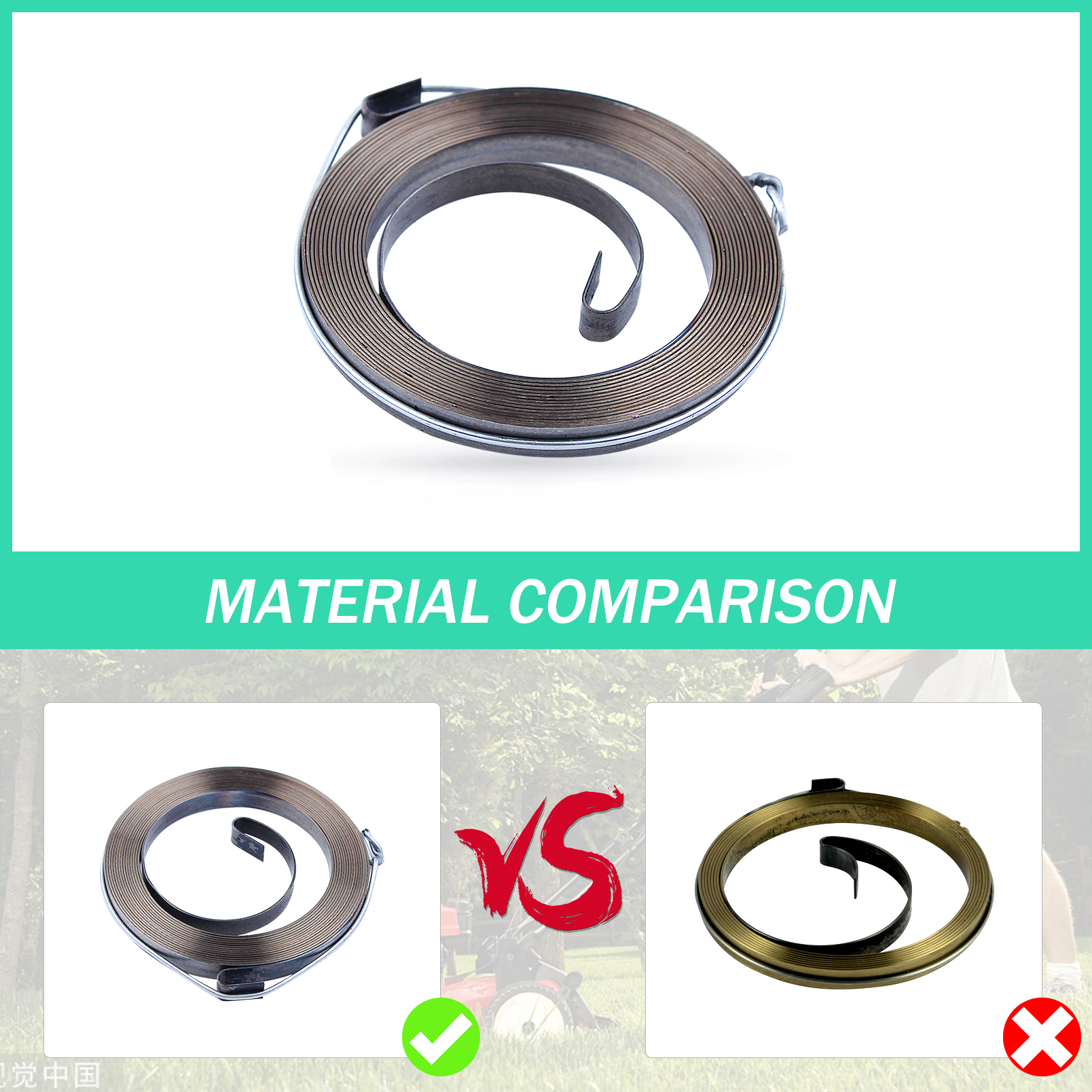 Recoil Starter Spring For Husq - Gardening Tools Edger avaliação e preço