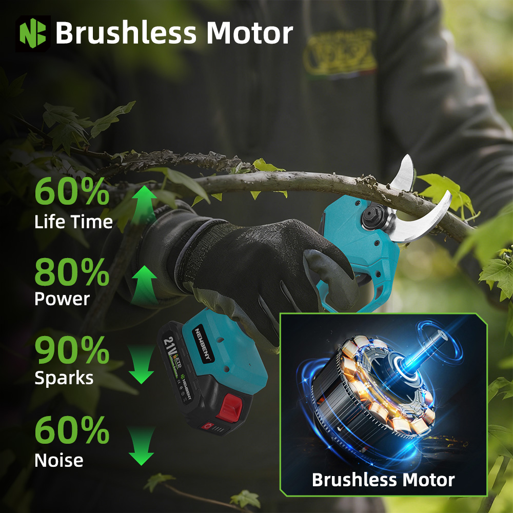 NEWBENY 65MM Cordless Electric - Pruning Shears avaliação e preço