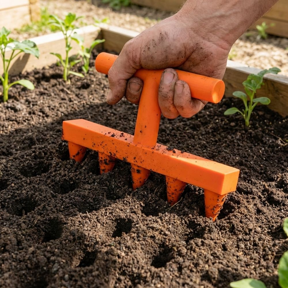 Durable Plastic Soil Hole Dril - Garden Row Marker avaliação e preço