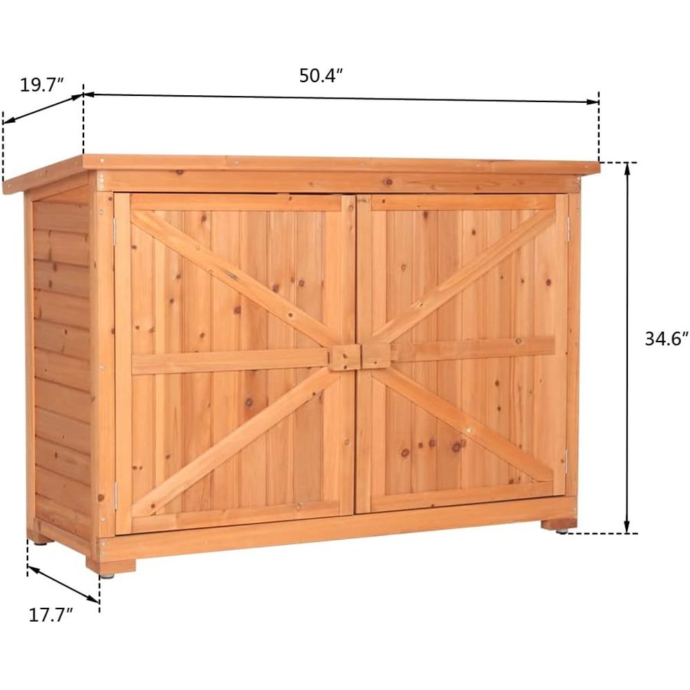 Extra Large Outdoor Wooden Sto - Gardening Tools Storage avaliação e preço