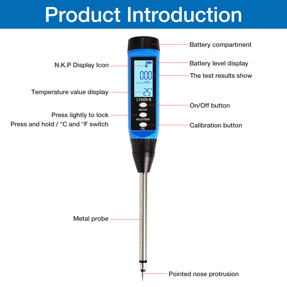 High-Precision Portable NPK So - Moisture Meter Plant avaliação e preço