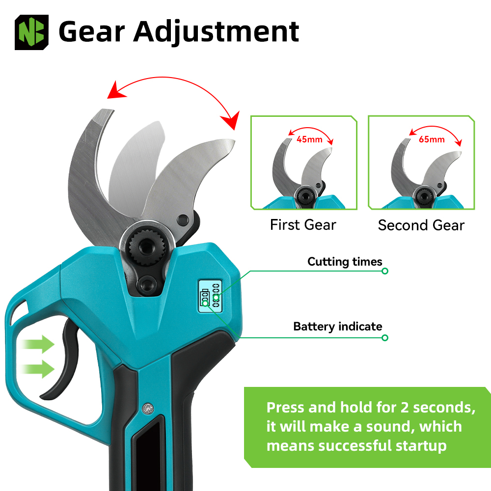 NEWBENY 65MM Cordless Electric - Pruning Shears avaliação e preço