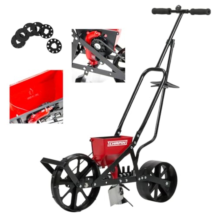 Garden Push Seeder Planter wit - Garden Row Marker avaliação e preço