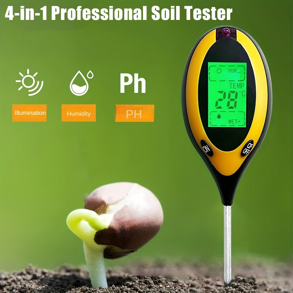 Soil PH Tester 4 in 1 PH Soil  - Moisture Meter Plant avaliação e preço