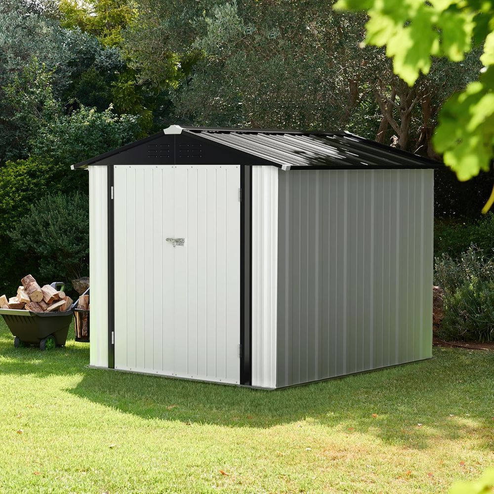 Outdoor Metal Storage Shed, Wa - Gardening Tools Storage avaliação e preço
