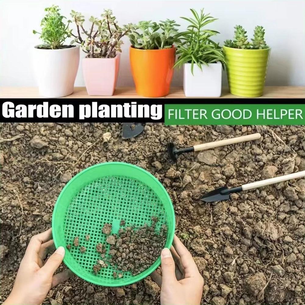 Round Plastic Soil Sifter Tool - Gardening Tools You Need avaliação e preço