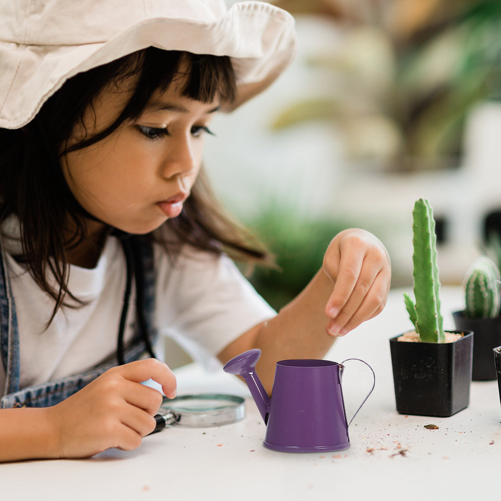4Pcs Colored Iron Mini Waterin - Gardening Tools Watering Can avaliação e preço