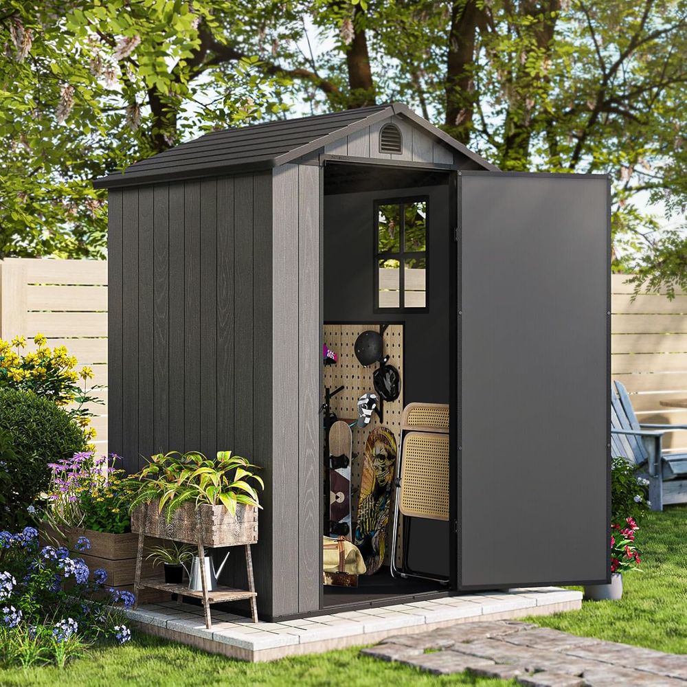 4x4 Plastic Outdoor Storage Sh - Gardening Tools Storage avaliação e preço