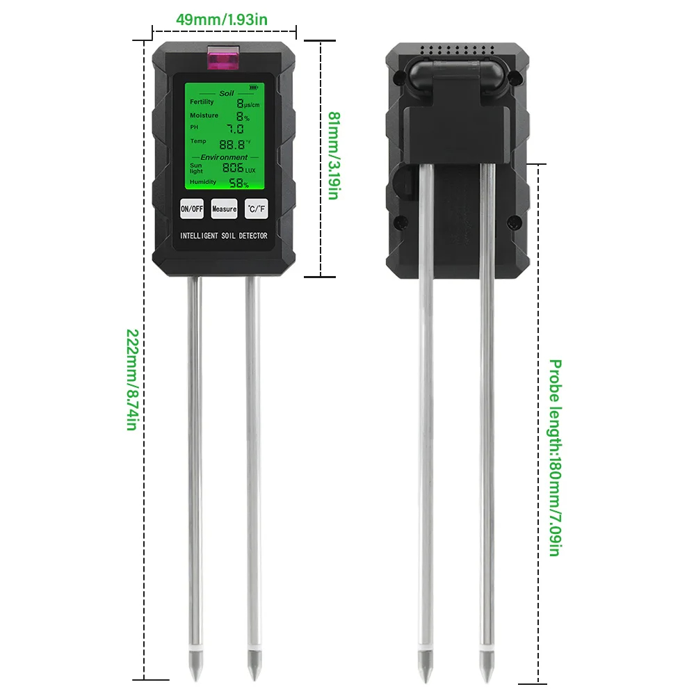 ST03 Six-in-One Soil Tester Mo - Moisture Meter Plant avaliação e preço