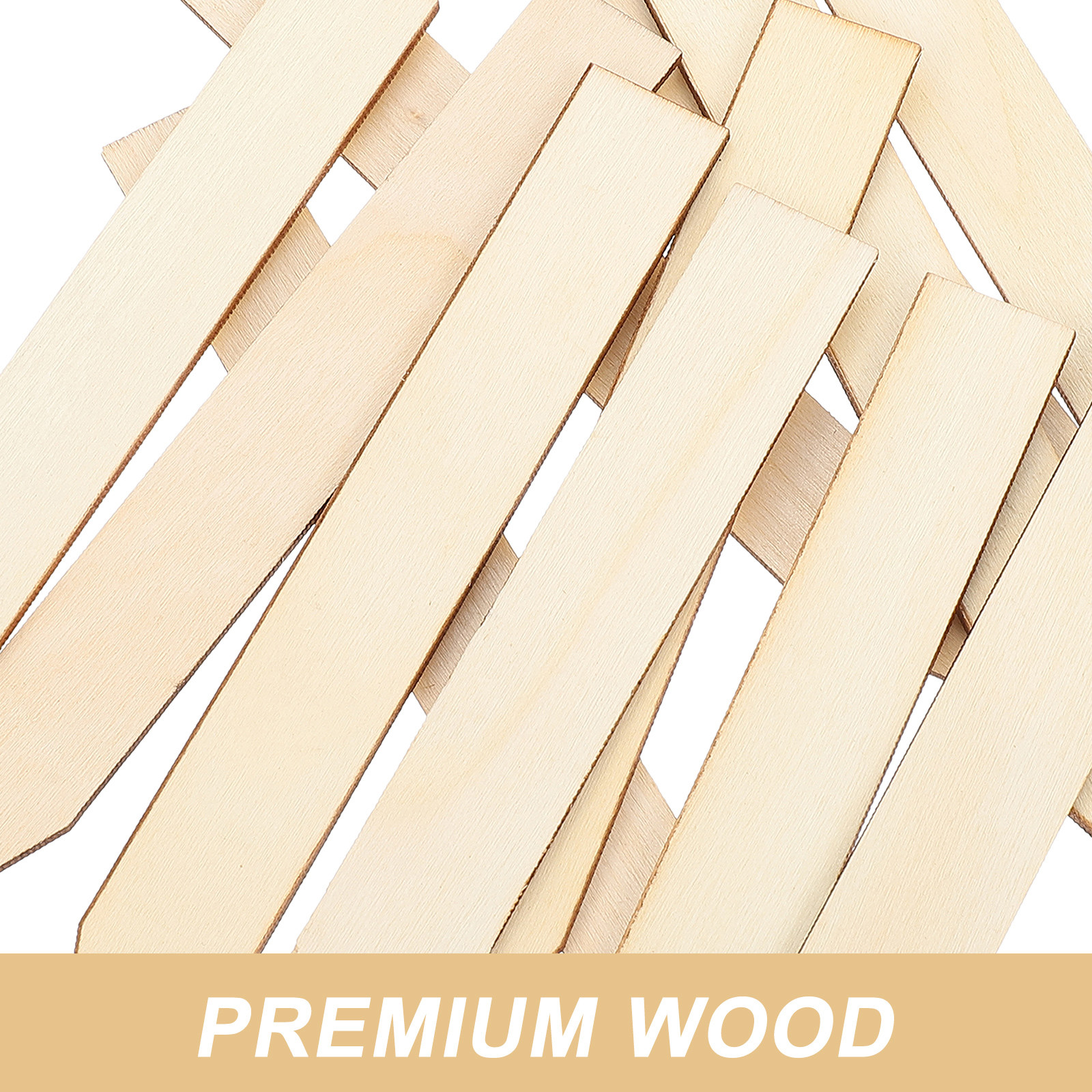 50Pcs Blank Wood Plant Labels  - Garden Row Marker avaliação e preço