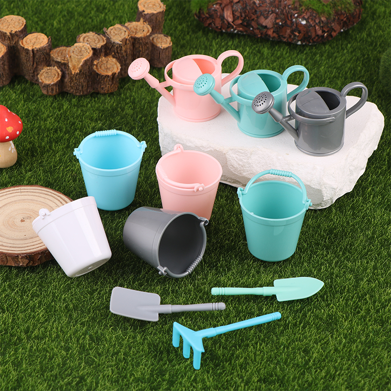 1:12 Dollhouse Miniature Water - Gardening Tools Watering Can avaliação e preço