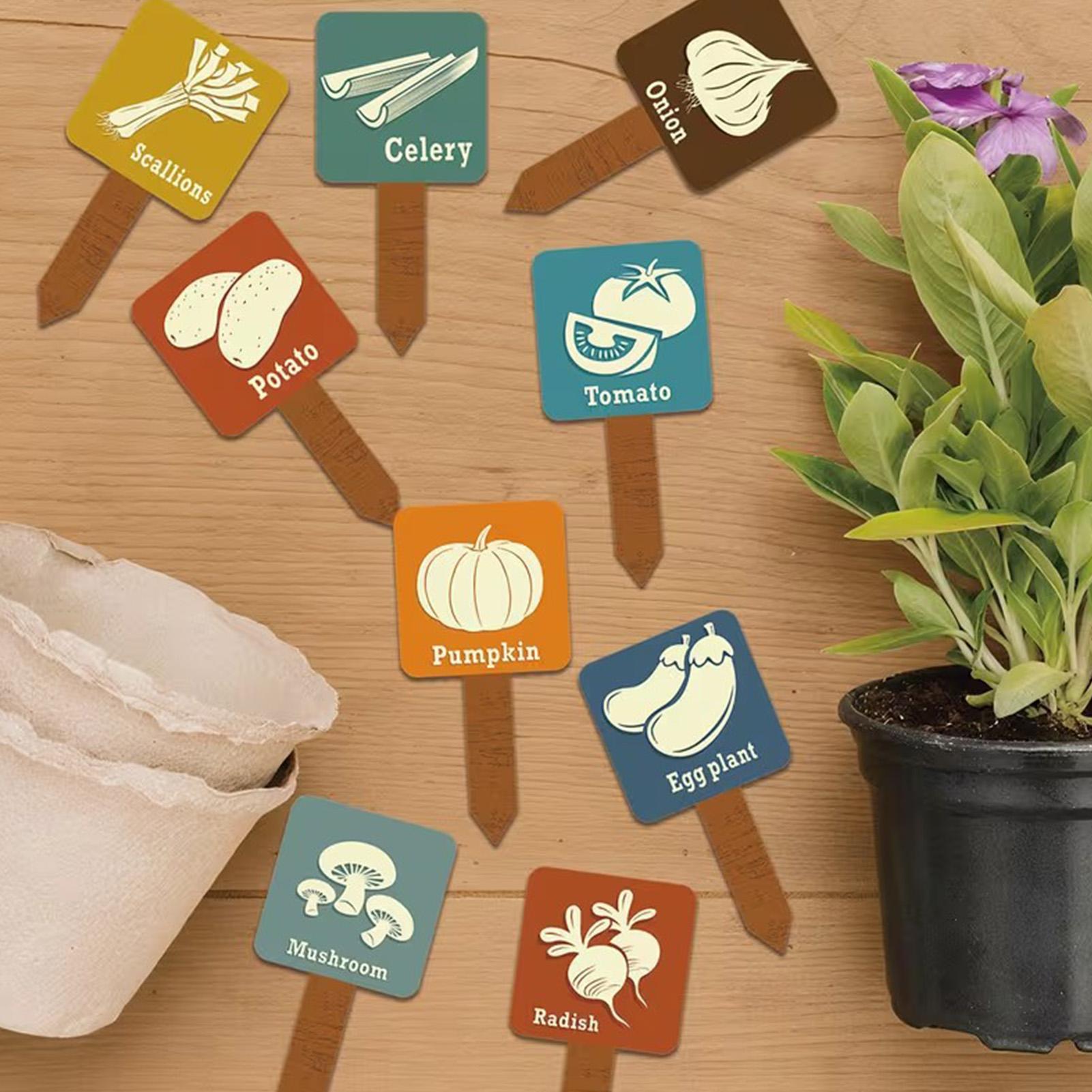 Vegetable Garden Signs 15 Piec - Garden Row Marker avaliação e preço