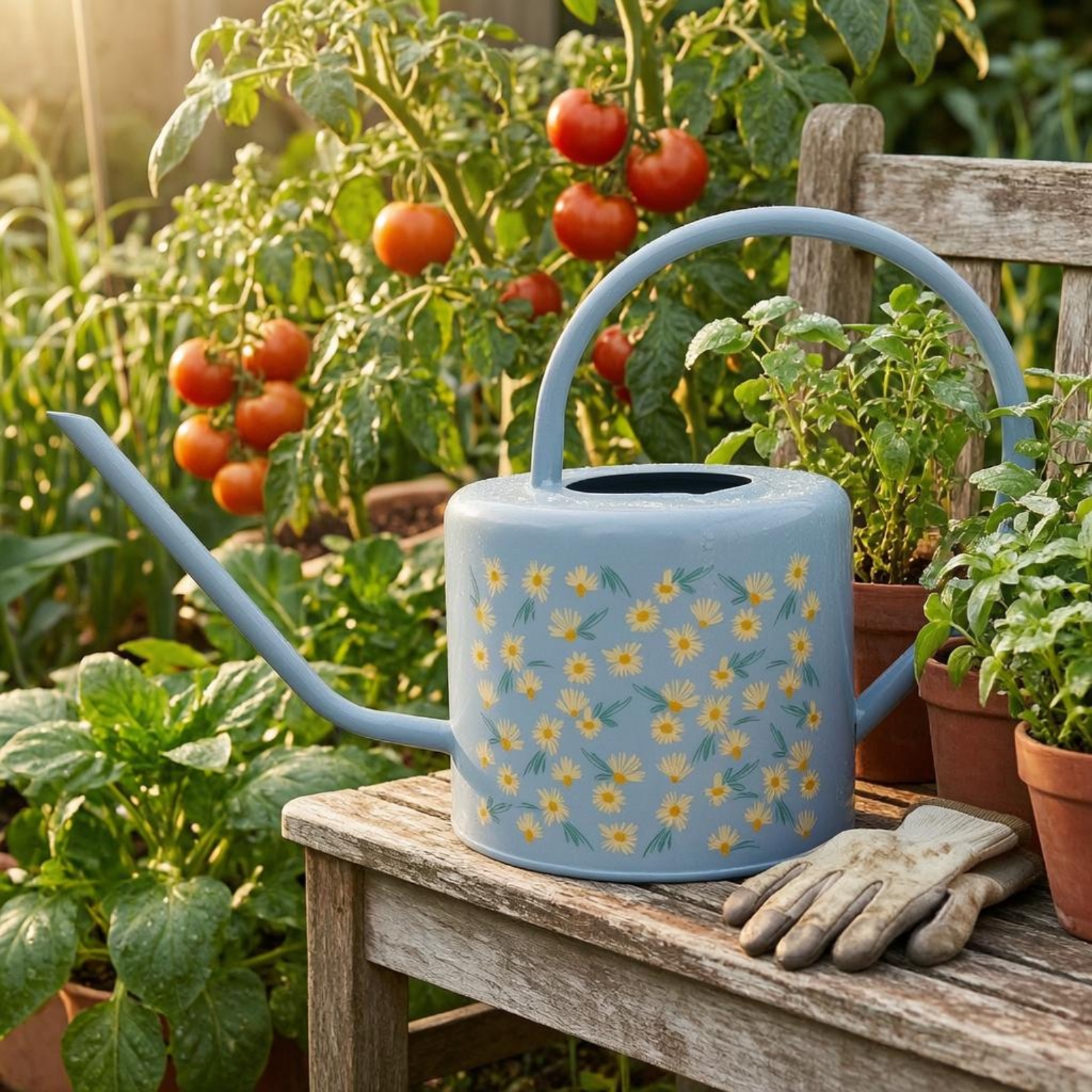 Long Spout Watering Can Floral - Gardening Tools Watering Can avaliação e preço