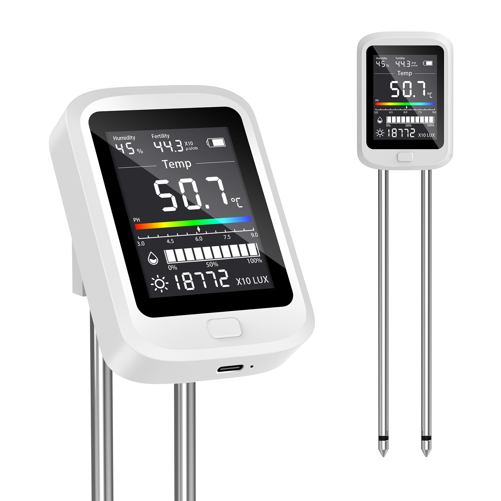 6-in-1 Soil Moisture Meter, Hy - Moisture Meter Plant avaliação e preço