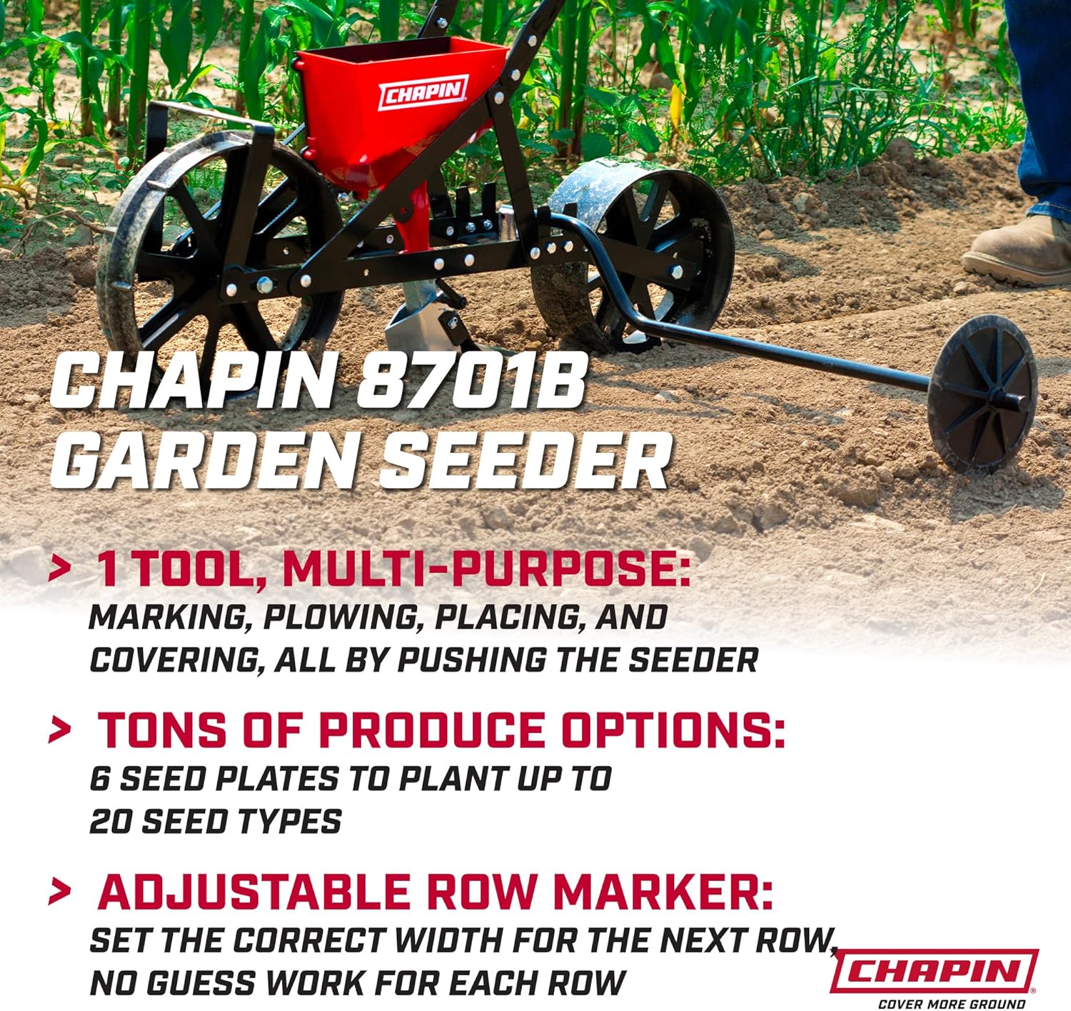 Chapin 8701B Garden Push Seede - Garden Row Marker avaliação e preço