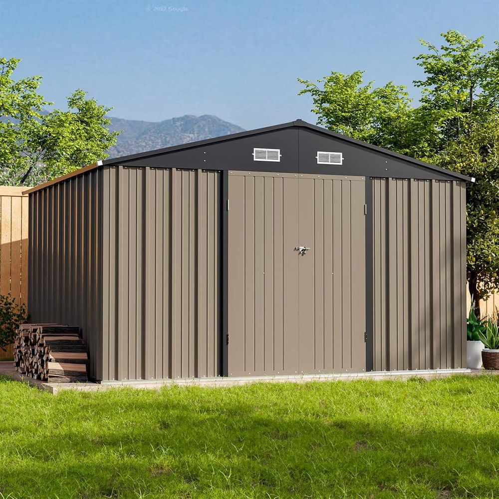10x8ft Outdoor Storage Shed -  - Gardening Tools Storage avaliação e preço