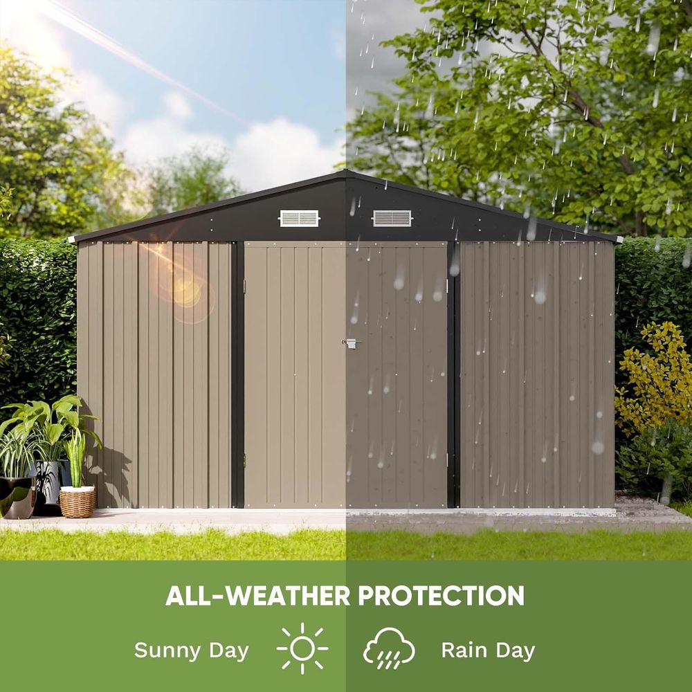 10x8ft Outdoor Storage Shed -  - Gardening Tools Storage avaliação e preço