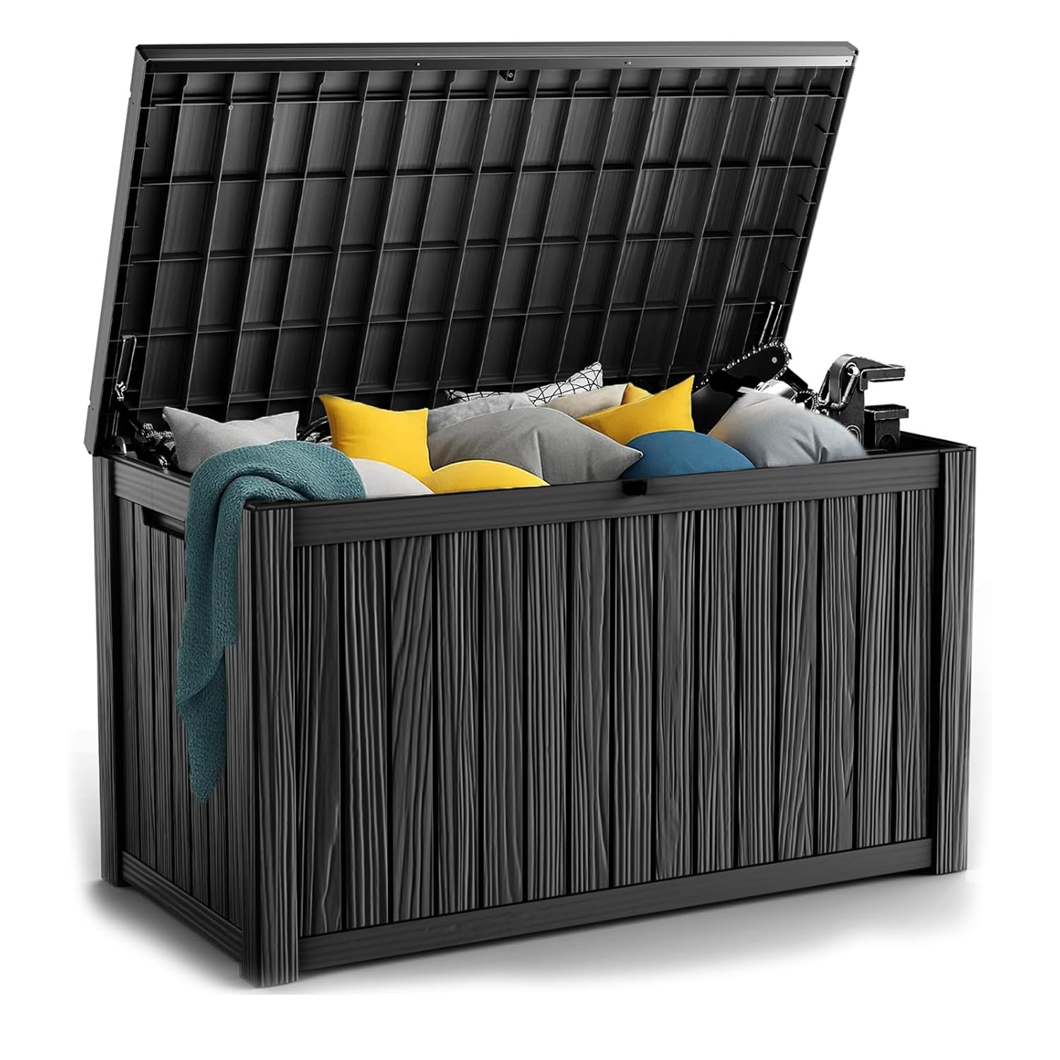 180Gal Lockable Resin Deck Box - Gardening Tools Storage avaliação e preço