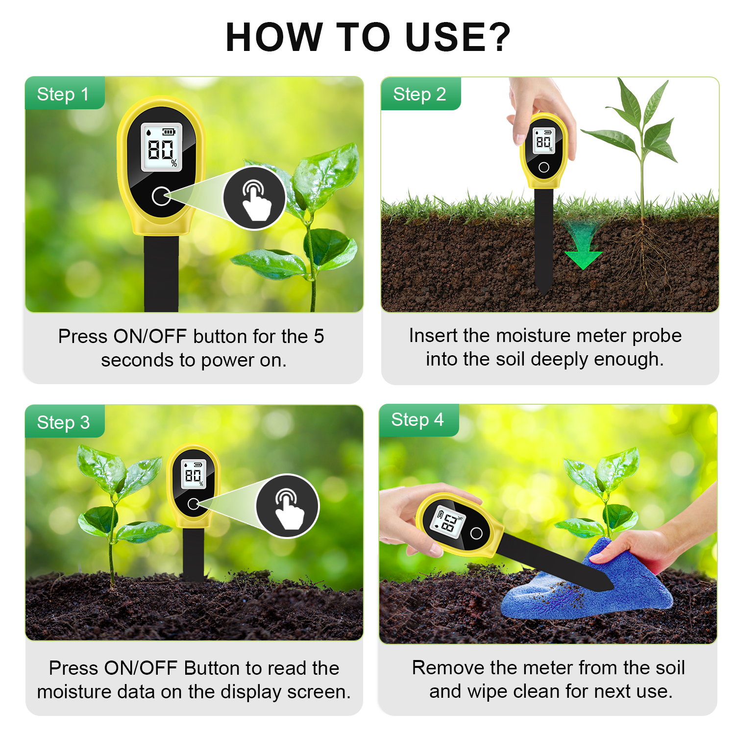 Soil Moisture Sensor Monitor P - Moisture Meter Plant avaliação e preço