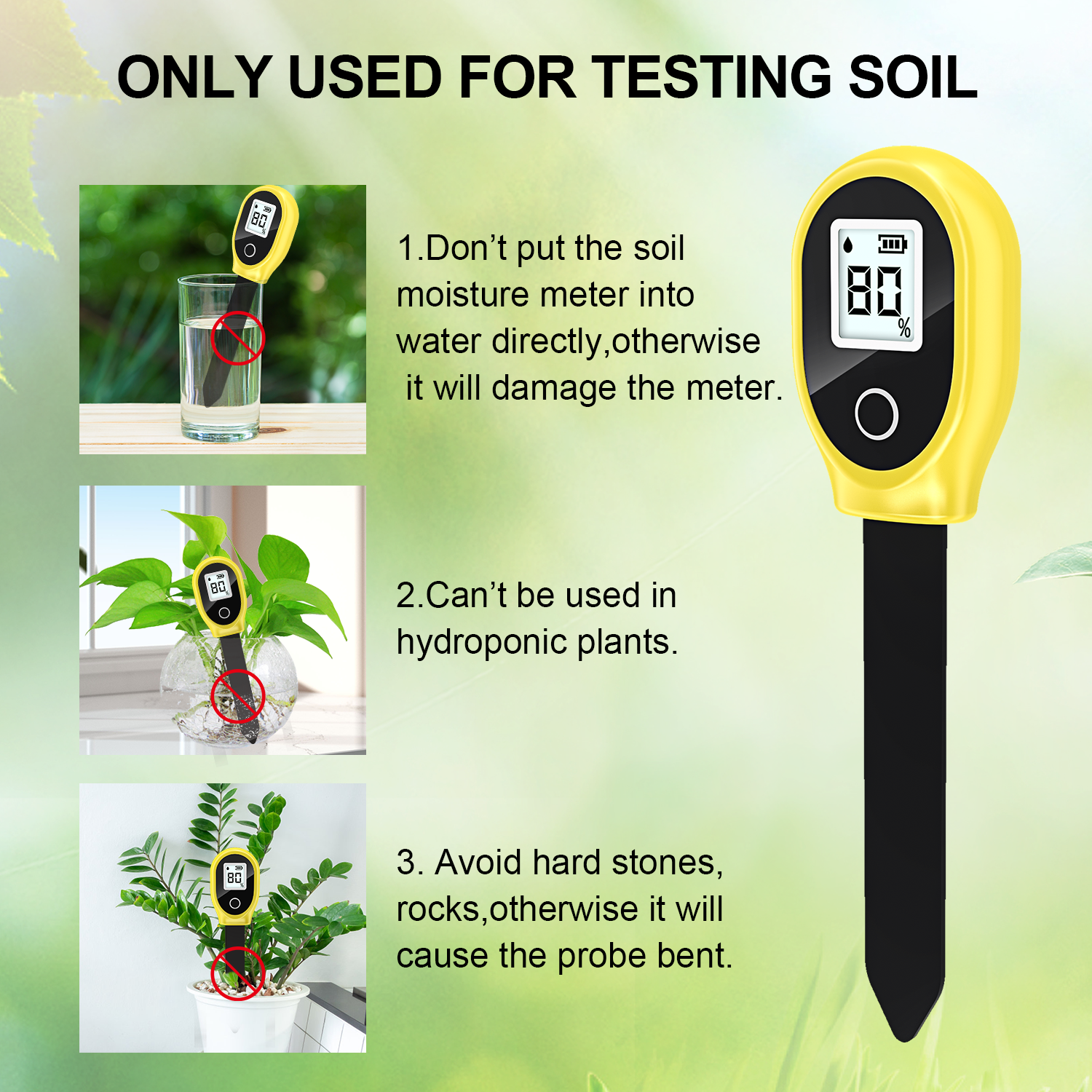 Soil Moisture Sensor Monitor P - Moisture Meter Plant avaliação e preço
